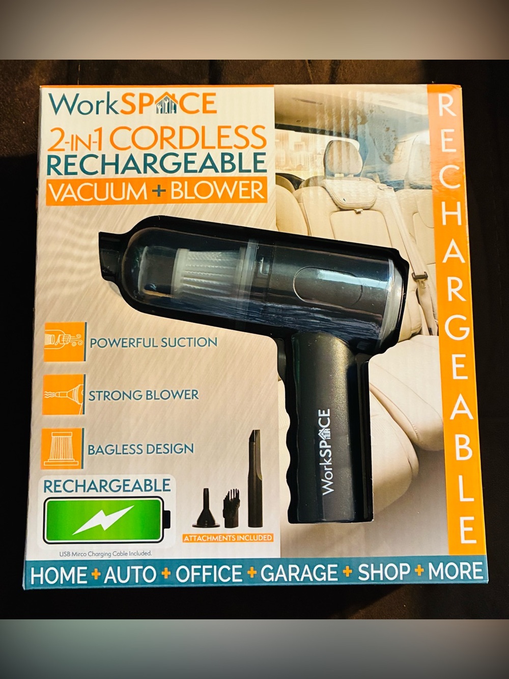 Workspace Rechargeable Vacuum/Blower NIB